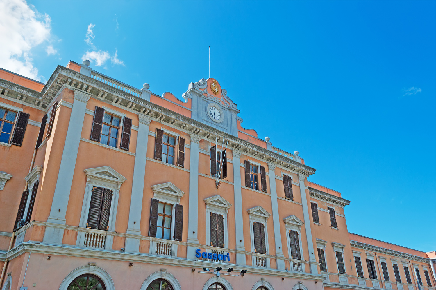 Sassari station on a clear day